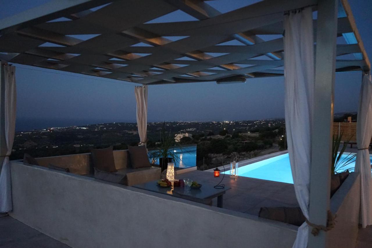 Eva Villas West With Infinity Pool & And Panoramic Sea View Gerani  Exterior photo