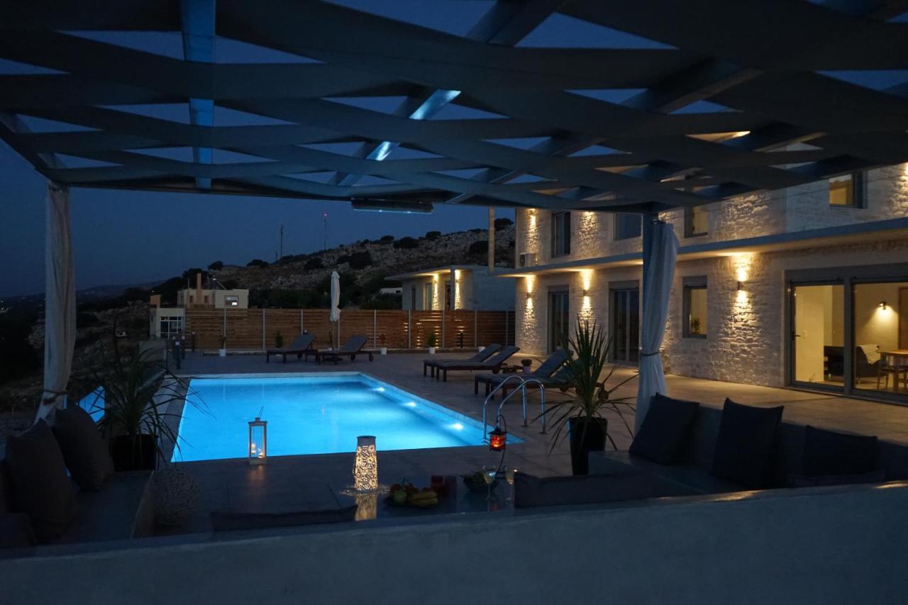 Eva Villas West With Infinity Pool & And Panoramic Sea View Gerani  Exterior photo