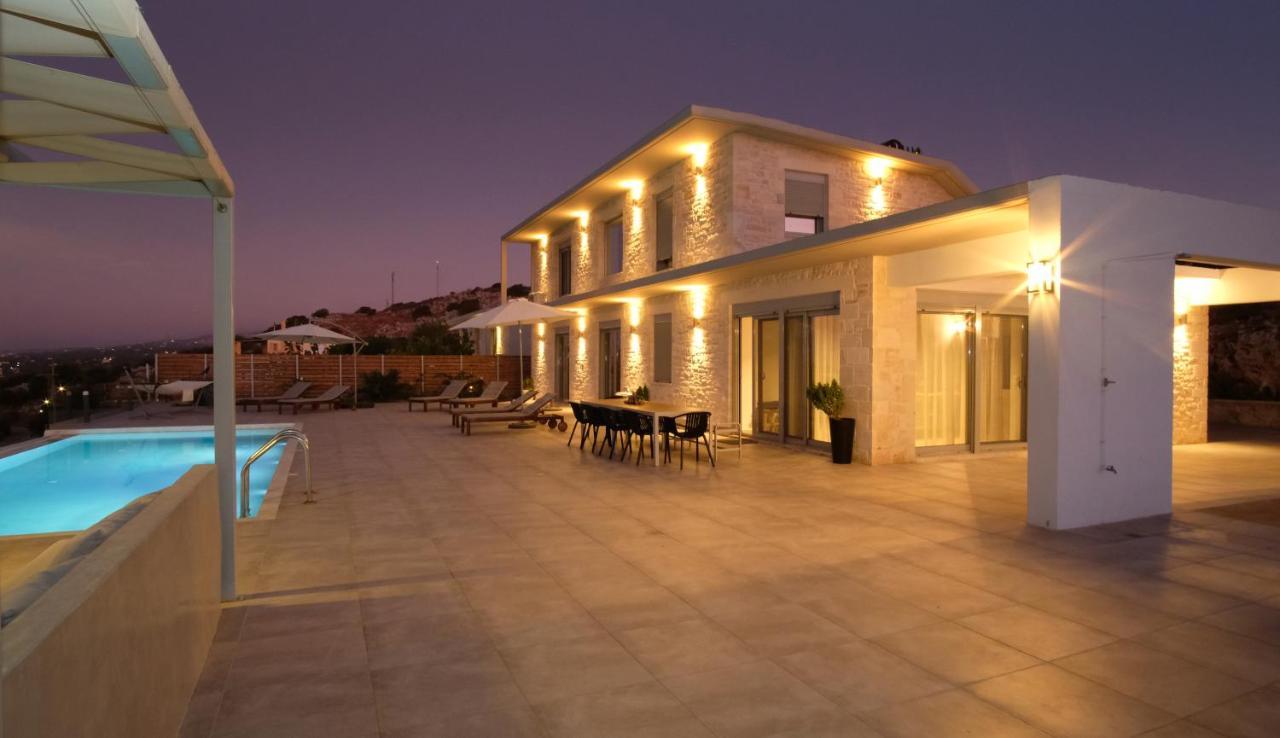 Eva Villas West With Infinity Pool & And Panoramic Sea View Gerani  Exterior photo
