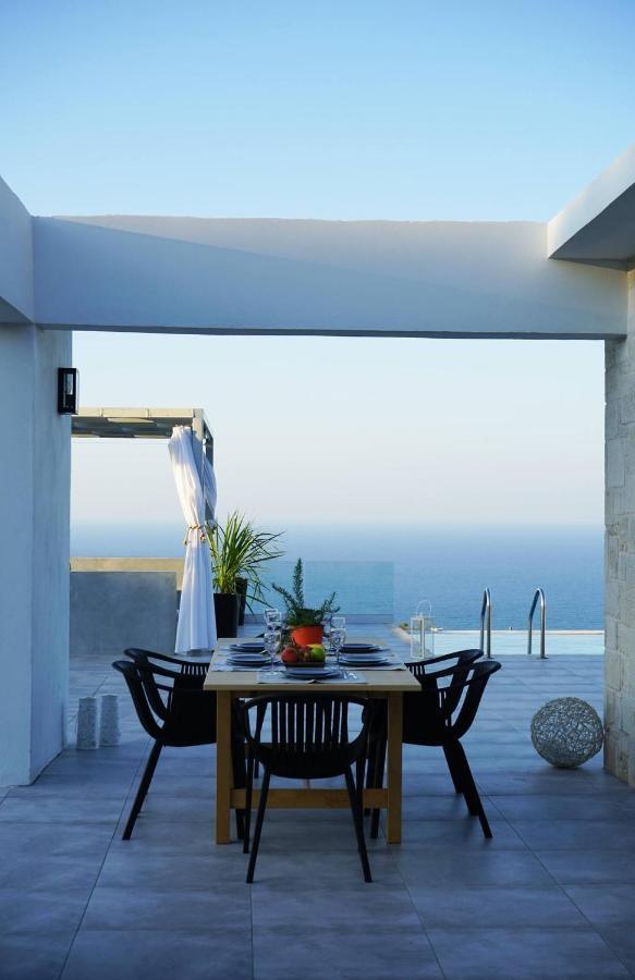 Eva Villas West With Infinity Pool & And Panoramic Sea View Gerani  Exterior photo