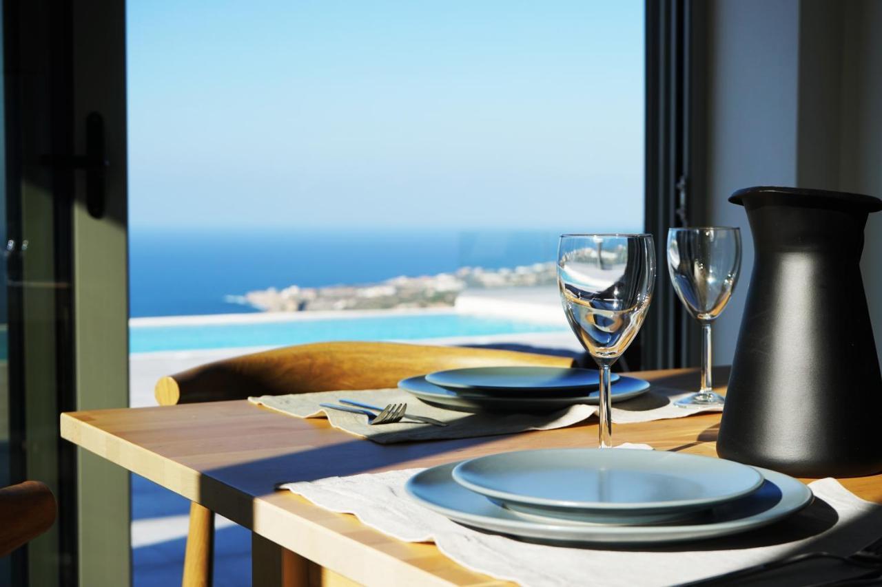 Eva Villas West With Infinity Pool & And Panoramic Sea View Gerani  Exterior photo