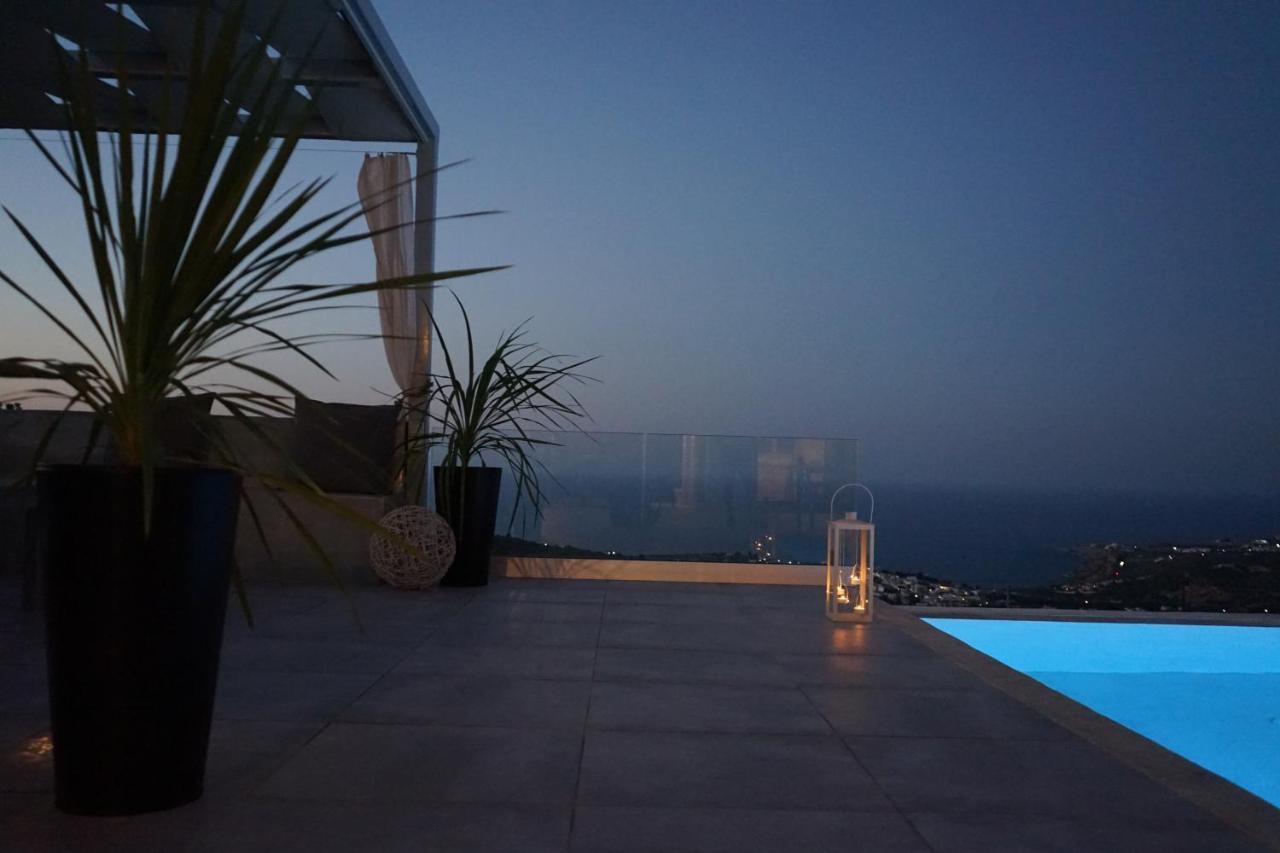 Eva Villas West With Infinity Pool & And Panoramic Sea View Gerani  Exterior photo