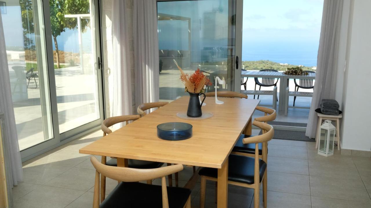 Eva Villas West With Infinity Pool & And Panoramic Sea View Gerani  Exterior photo