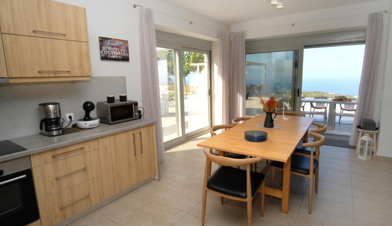 Eva Villas West With Infinity Pool & And Panoramic Sea View Gerani  Exterior photo
