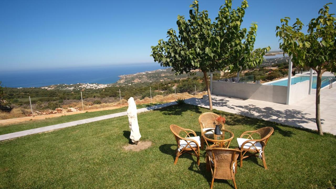 Eva Villas West With Infinity Pool & And Panoramic Sea View Gerani  Exterior photo