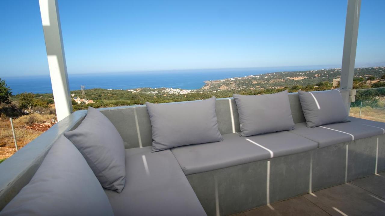 Eva Villas West With Infinity Pool & And Panoramic Sea View Gerani  Exterior photo