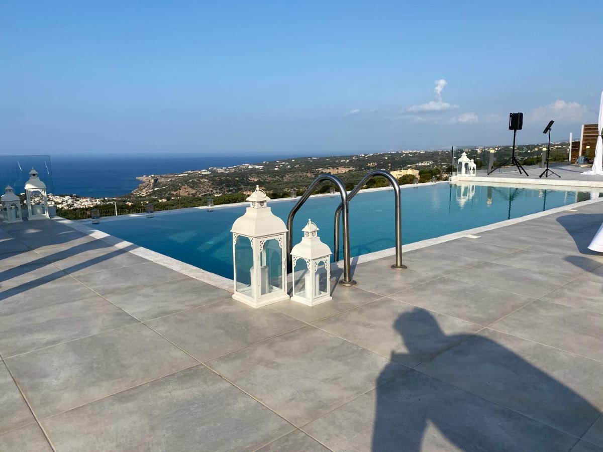 Eva Villas West With Infinity Pool & And Panoramic Sea View Gerani  Exterior photo
